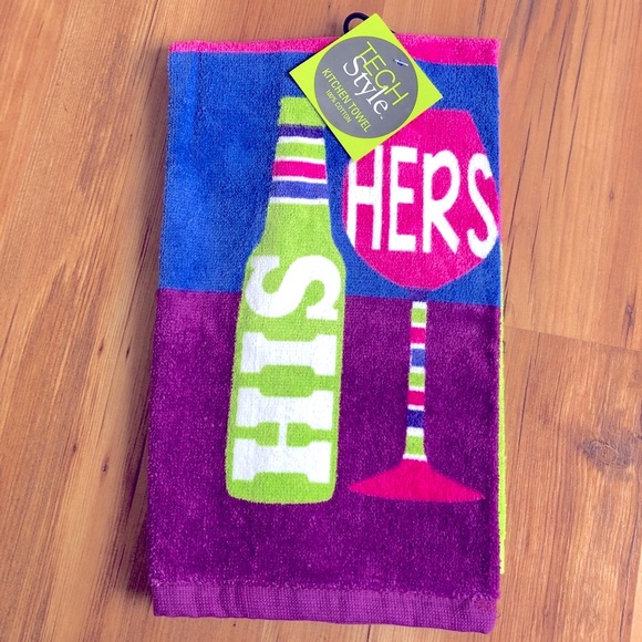 NEW His & Hers Kitchen Towel - Picture 1 of 11